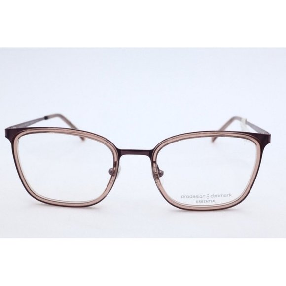Pro-Design Denmark 3184 c.4212 Light Rose Square Eyeglasses Clear Lenses 50mm - Picture 2 of 6